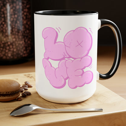 "Love" Two-Tone Coffee Mug