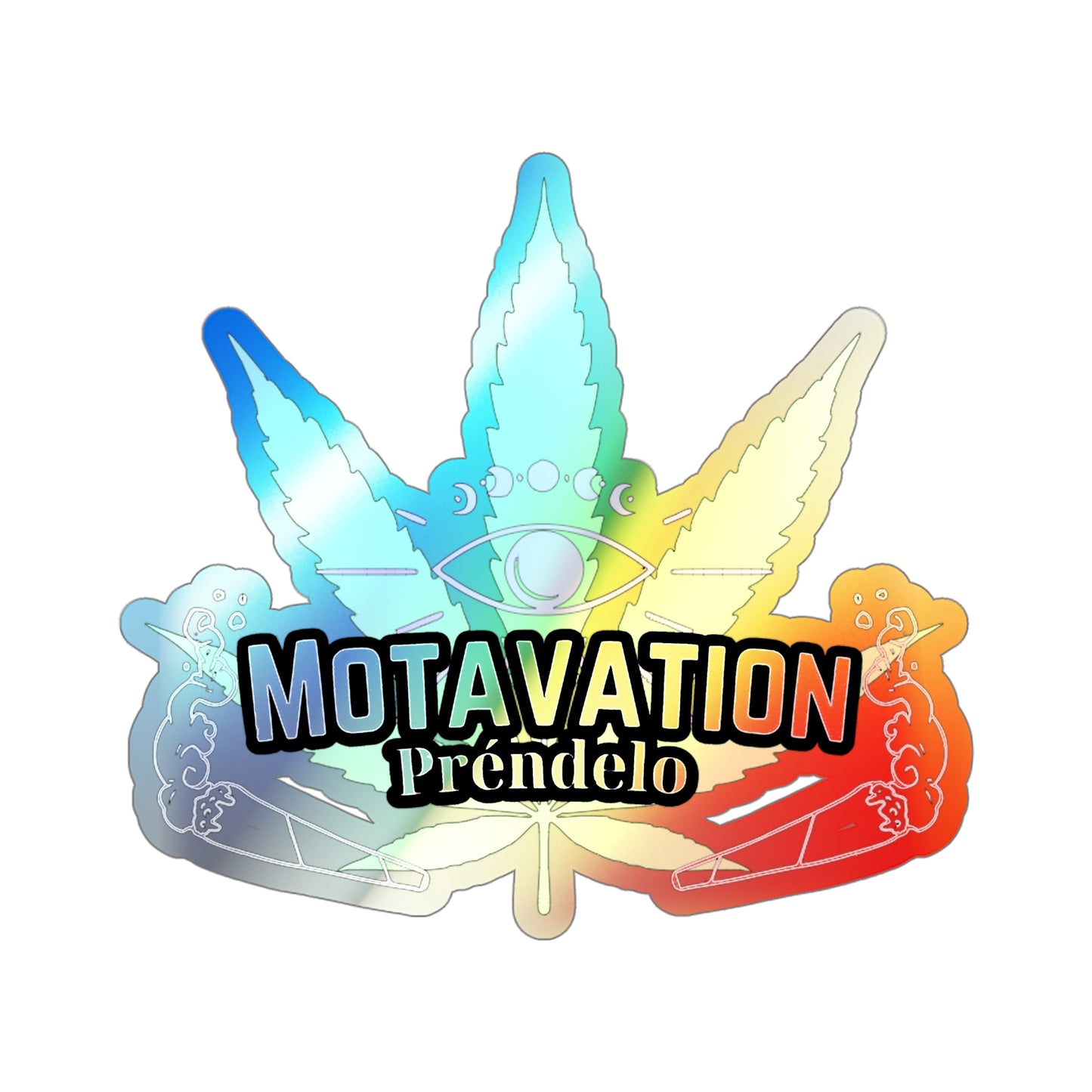 Holographic Motavation Die-cut Stickers