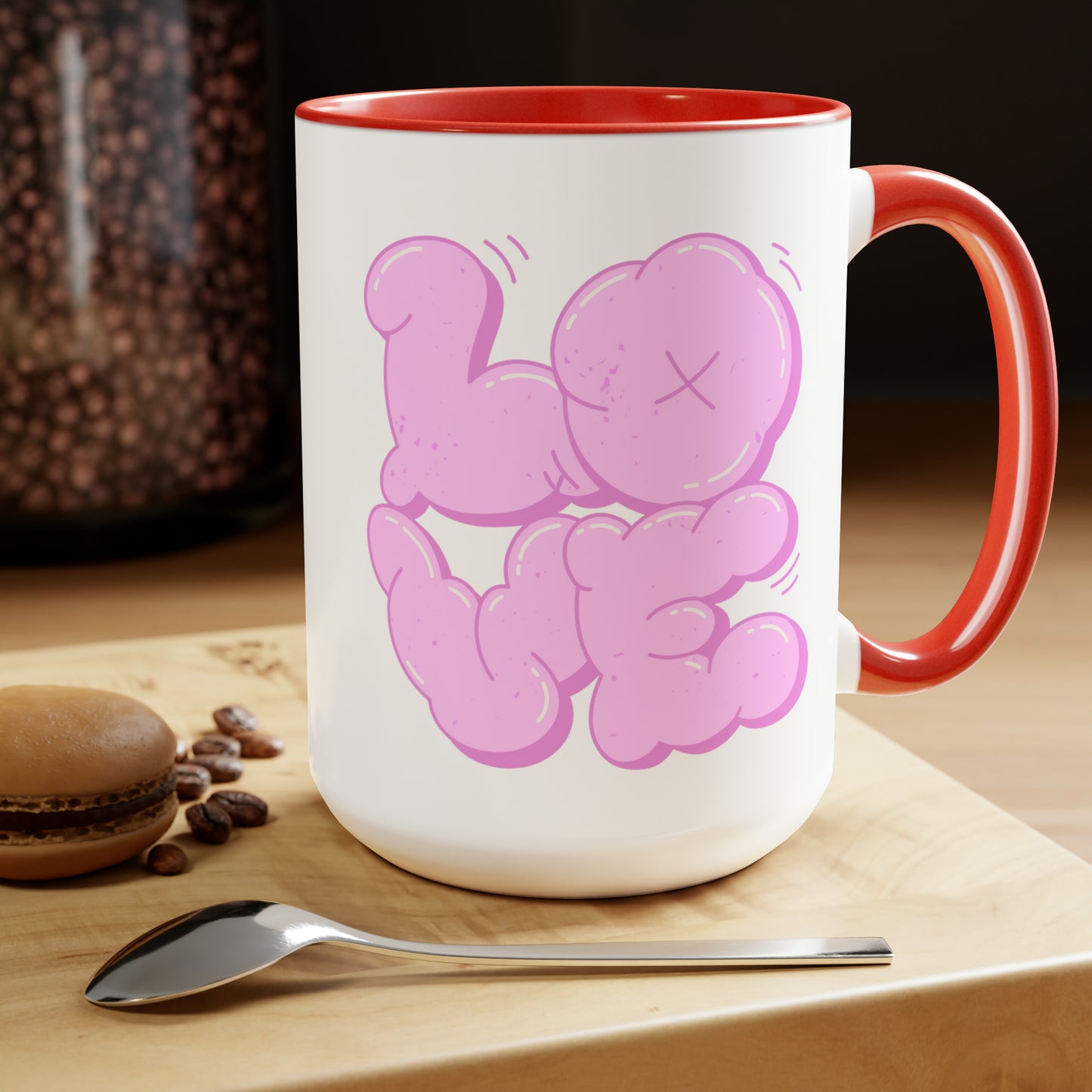 "Love" Two-Tone Coffee Mug