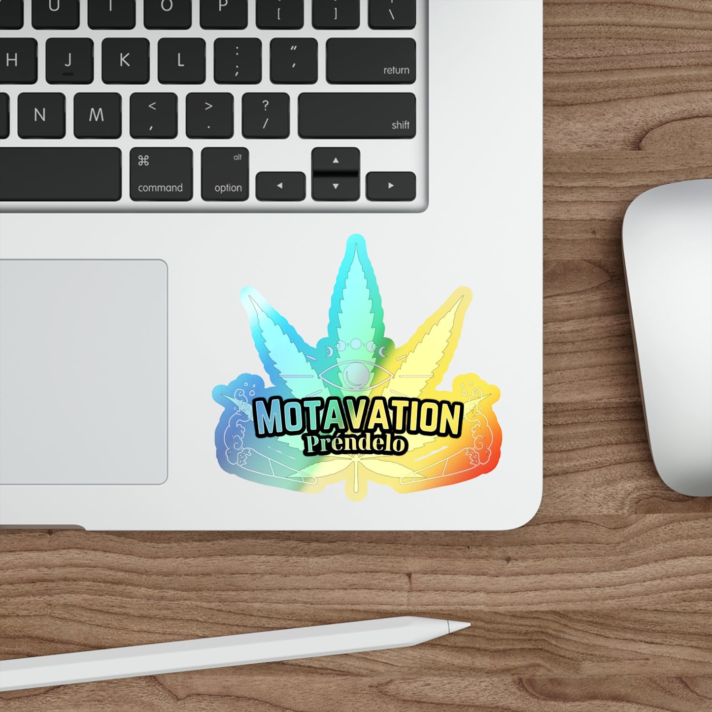 Holographic Motavation Die-cut Stickers