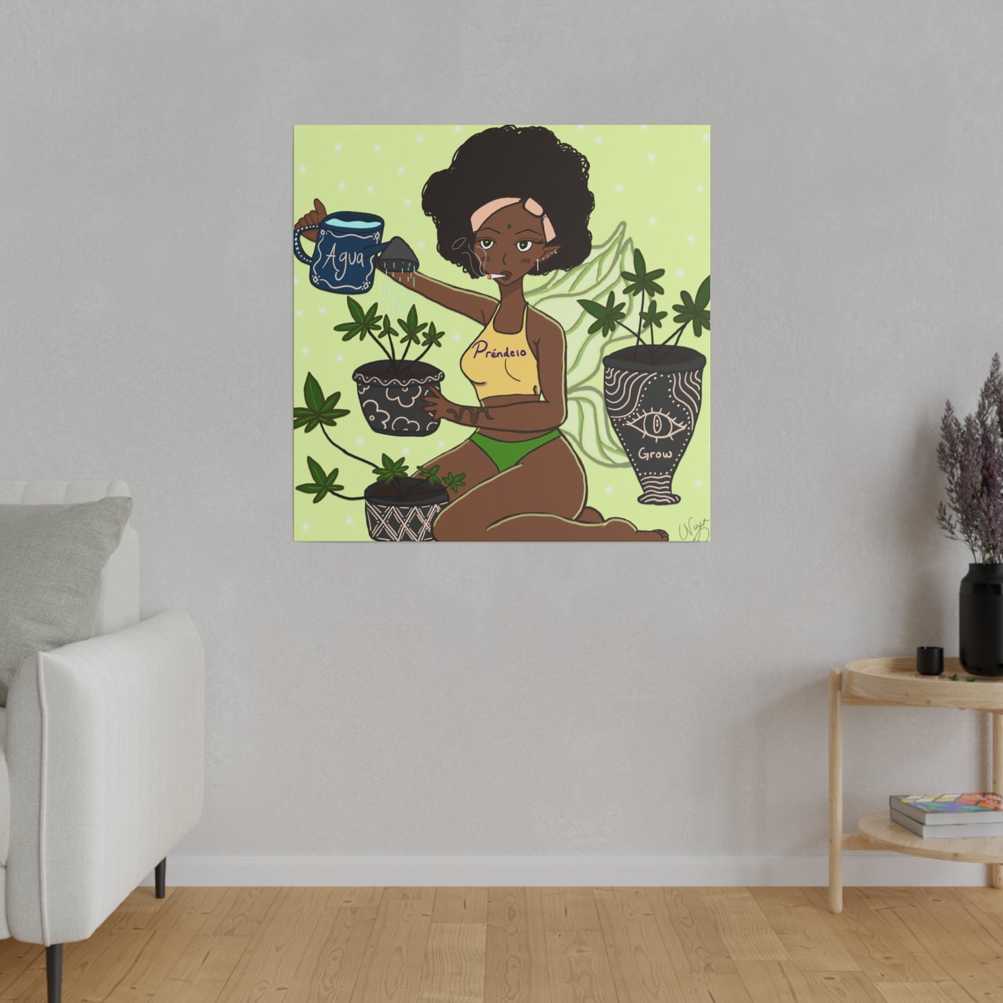 "Ganja Fairy" Canvas Print