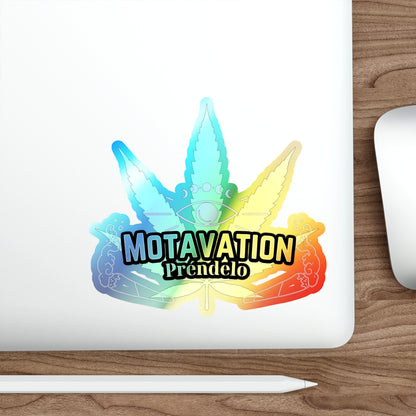 Holographic Motavation Die-cut Stickers