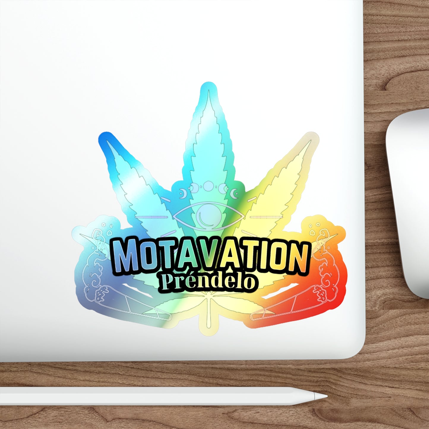 Holographic Motavation Die-cut Stickers